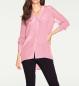 Preview: Edle Seidenbluse mit Chiffonärmeln rosé