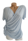 Preview: trendige Wickelbluse in verschiedenen Farben