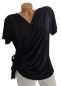 Preview: trendige Wickelbluse in verschiedenen Farben
