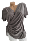 Preview: trendige Wickelbluse in verschiedenen Farben