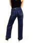 Preview: High Waist Damen Jeans / Denim Schlaghose darkblue