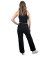 Preview: Marlenehose mit Seitenstreifen in schwarz