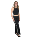 Preview: Marlenehose mit Seitenstreifen in schwarz