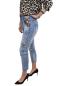 Preview: Damen Jeans mit Pailetten und Flicken Leo Muster