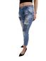 Preview: sexy Damen Jeans mit Pailetten und Strass