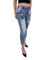 Preview: sexy Damen Jeans mit Pailetten und Strass