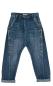 Preview: Sexy Woman Lässige  Baggy Jeans im used Look mit Zierknöpfen & Elastikbund