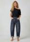 Preview: Sexy Woman Lässige Balloon Jeans »Barrel Fit« mit schräger Knopfleiste & High Waist
