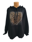 Preview: Damen Sweatshirt Hoodie mit Strassherz