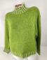 Preview: Hochwertiger Damen-Strickpullover mit Rollkragen in Grün – Stilvoll & warm