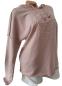 Preview: Damen Hoodie in zartem Rosé mit 3D-Stern auf der Brust​