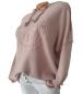 Preview: Trendiger roséfarbener Hoodie mit dreidimensionalem Stern-Design​