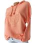 Preview: Modischer Kapuzenpullover in Orange mit auffälligem Stern-Motiv​