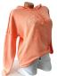 Preview: Damen-Hoodie in kräftigem Orange mit 3D-Stern auf der Brust​