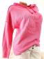 Preview: Damen Hoodie in leuchtendem Pink mit 3D-Stern auf der Brust​