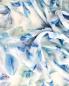 Preview: Damen Tuch Schal Stola Seidentuch blau grün weiß floral