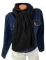 Preview: Kaschmir Wolle Schal Damen Herren unisex kuschelweich Made in Italy warm schwarz 1