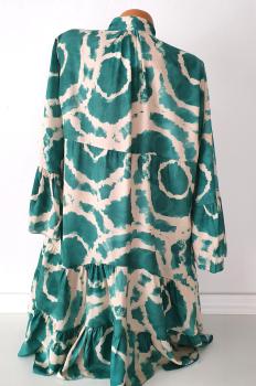Petrolfarbenes Tunika Kleid für Damen, ideal für warme Tage