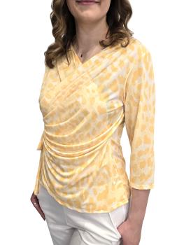 Schickes Blusenshirt in Wickeloptik und Leoprint in verschiedenen Farben