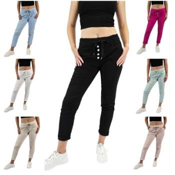 Coole Damen Joggpant / Chino / Schlupfhose bequem & chic -  in verschiedenen Farben