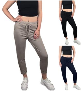 sportlich elegante Damen-Schlupfhose / Joggpants