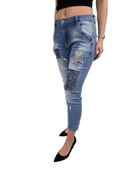 sexy Damen Jeans mit Pailetten und Strass