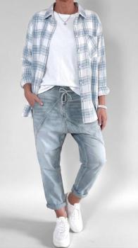 Damen Harem-Jogg-Jeans im Lässig-Look