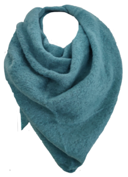 Damen Blogger Schal Winter Zipfel Tuch Stola kuschelweich warm petrol