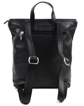 Sportlich eleganter Damenrucksack aus echtem Leder in verschiedenen Farben - Made in Italy