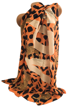 Wunderschöner Damen XXL Schal - Stola orange