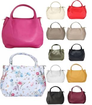 zeitlose Damen Handtasche aus echtem Leder in vielen verschiedenen Farben