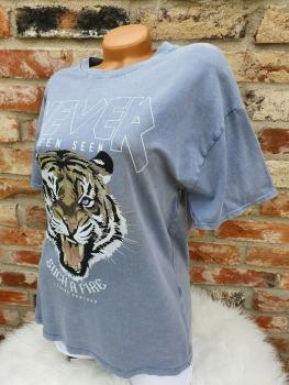 Damen T Shirt "REBEL" Oversize Gr 38 - 42 in verschiedenen Farben