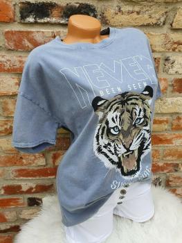 Damen T Shirt "REBEL" Oversize Gr 38 - 42 in verschiedenen Farben