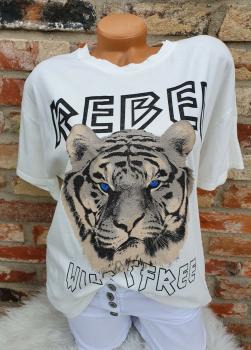 Damen T Shirt "REBEL" Oversize Gr 38 - 42 in verschiedenen Farben