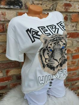 Damen T Shirt "REBEL" Oversize Gr 38 - 42 in verschiedenen Farben