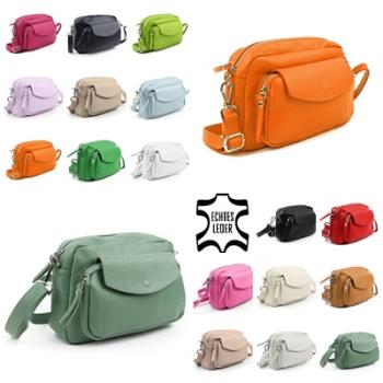Sportlich elegante Umhängetasche Crossbag in vielen tollen Farben