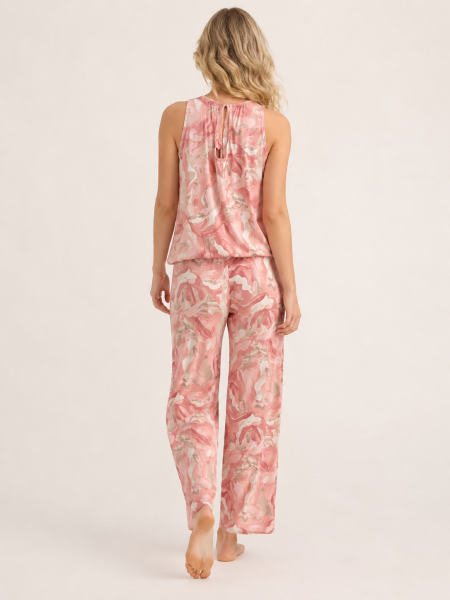 Damen Zweiteiler – Sommer Set mit schulterfreiem Top & weiter Hose