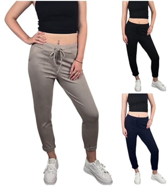 sportlich elegante Damen-Schlupfhose / Joggpants