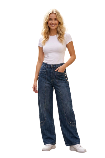 Modische Wide-Leg-Jeans