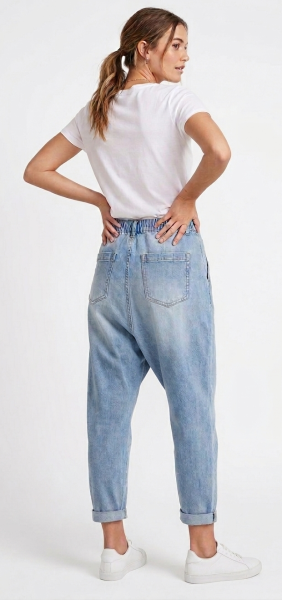 Damen Loose-Fit Jeans im Harem-Style