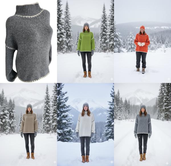 kuscheliger Damen Strick Pullover in verschiedenen Farben