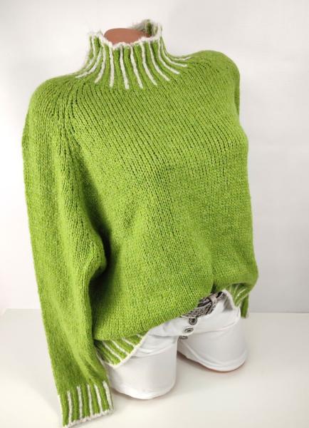 Damen-Turtleneck Pullover in Grün – Weiches Material, perfekt für Herbst & Winter