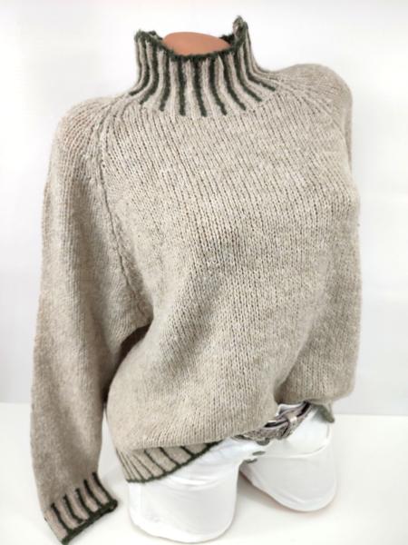 Weicher Damen-Strickpullover mit Rollkragen – Stilvoll und warm