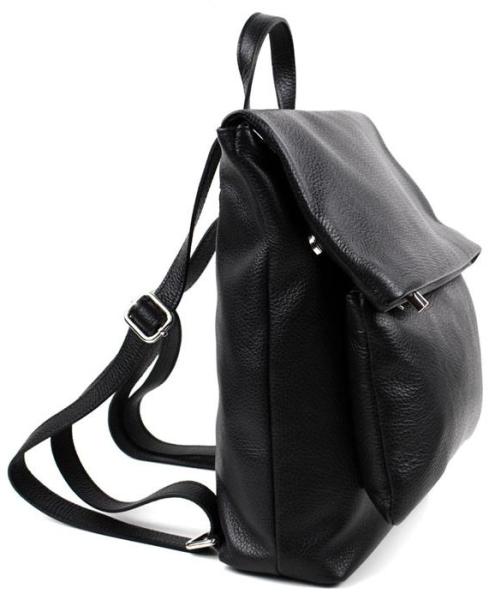 Sportlich eleganter Damenrucksack aus echtem Leder in verschiedenen Farben - Made in Italy