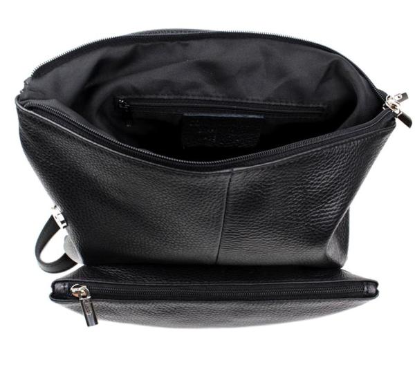 Sportlich eleganter Damenrucksack aus echtem Leder in verschiedenen Farben - Made in Italy