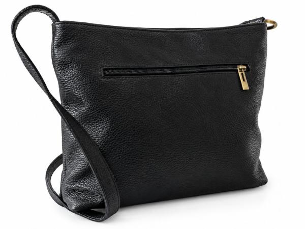 Leder Umhängetasche mit Vortaschen (30x25cm) | Crossbody Bag Damen