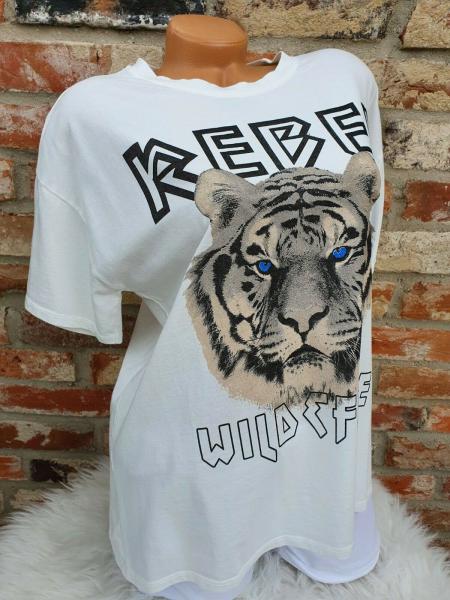Damen T Shirt "REBEL" Oversize Gr 38 - 42 in verschiedenen Farben